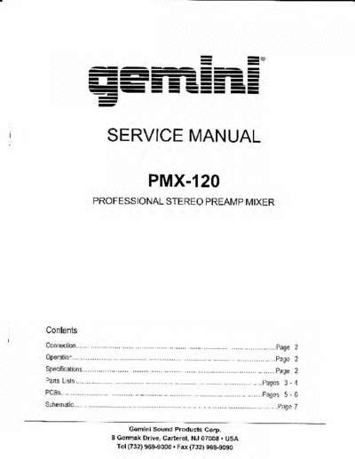 Gemini PMX120 mixer