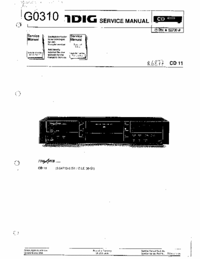 Grundig CD11 cd player