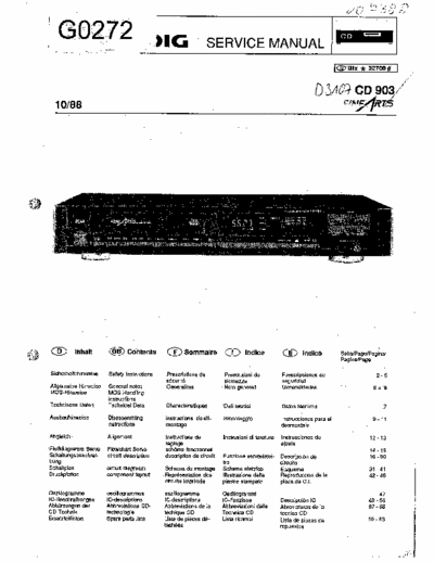 Grundig CD903 cd player