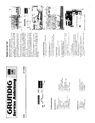 Grundig CF 5100 service manual