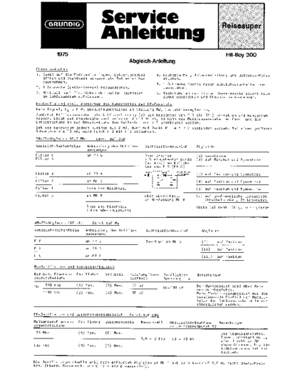 Grundig Hit-Boy 300 service manual