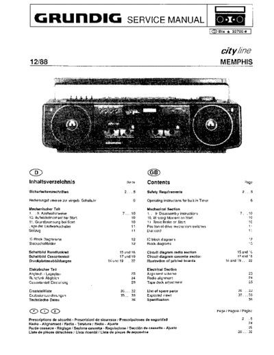 Grundig Memphis service manual