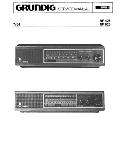Grundig RF 425 625 service manual