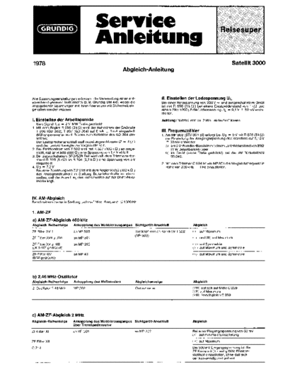 Grundig Satellit 3000 service manual