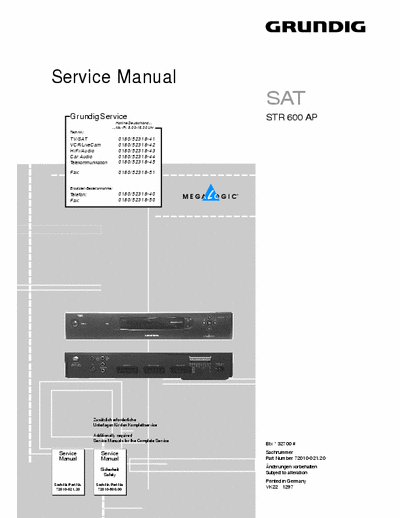 Grundig STR600 satellite receiver