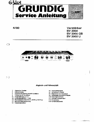 Grundig SV2000 integrated amplifier