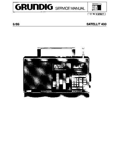 Grundig Satellit 400 service manual