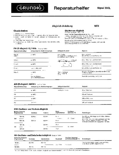 Grundig Signal 300L service manual