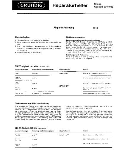 Grundig Stereo-Concert_Boy_1000 service manual