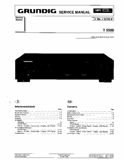 Grundig T5500 tuner