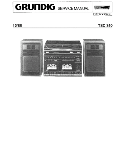 Grundig TSC 350 service manual