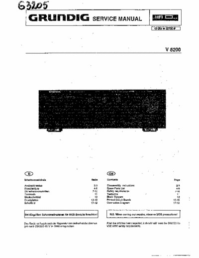 Grundig V5200 integrated amplifier