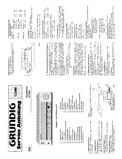 Grundig V 7200 service manual