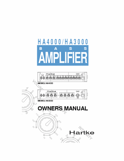 harke ha4000 bass amplifier