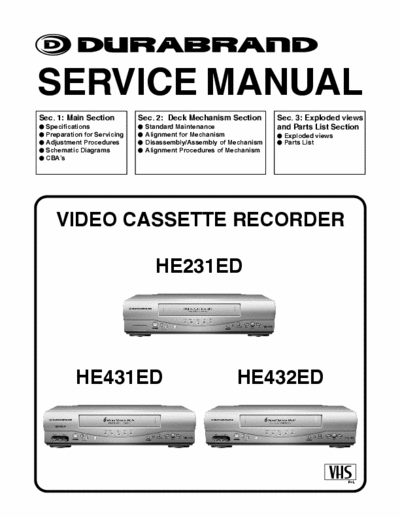 funai HE231_431_432ED funai HE231_431_432ED service manual