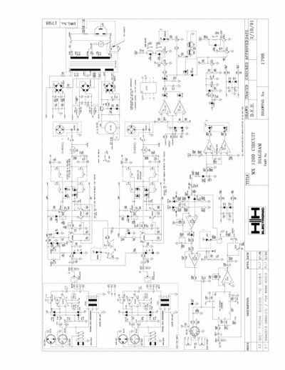 H&H MX1200 poweramp schematic