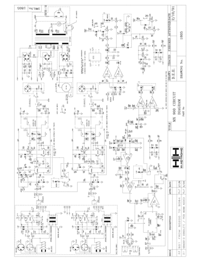 H&H MX900 poweramp schematic