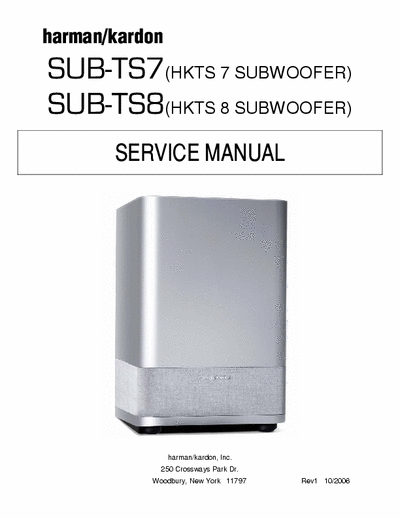 HARMAN KARDON SUB-TS7/230 Amplificador subgrave