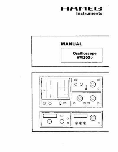 Hameg 203-7 Oscilloscope