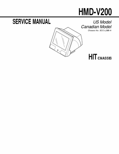 Sony HMD-V200 Service Manual