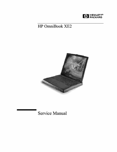 HP Omnibook XE2 HP Omnibook XE2 Series Notebook Service Manual