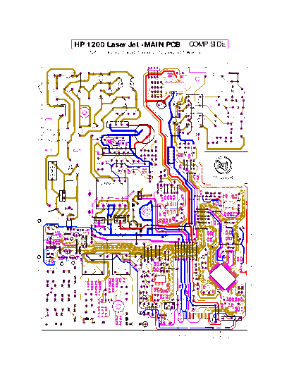 HP Laserjet1200 HP LaserJet 1200 PCB layout