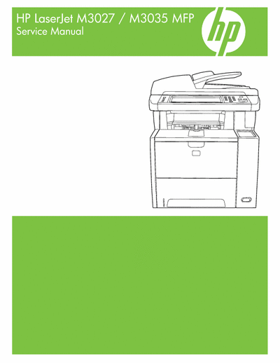 HP Laserjet M3027/M3035 HP Laserjet M3027/M3035 Service Manual