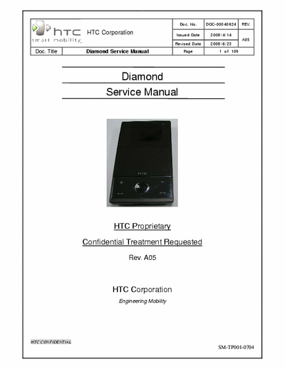 HTC diamond HTC Diamond Service Manual