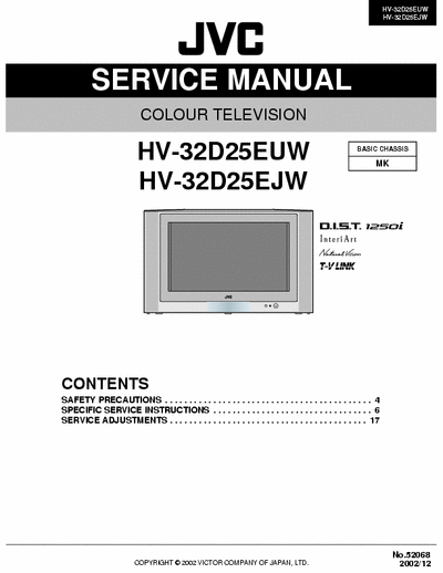 JVC HV-32D25 HV-32D25EUW
HV-32D25EJW