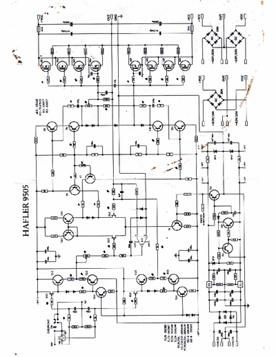 Hafler 9505 power amplifier