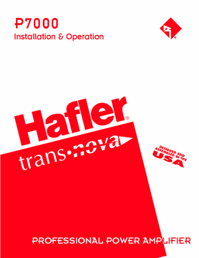 Hafler P7000 power amplifier