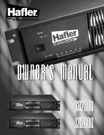 Hafler SR2600 power amplifier