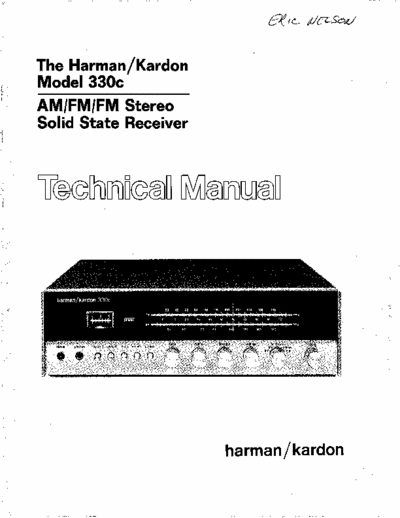 HarmanKardon 330C receiver