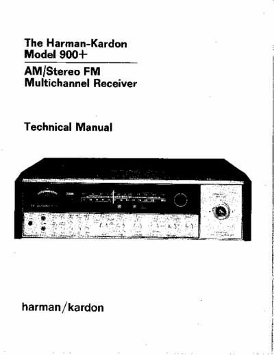 Harman/Kardon 900 receiver