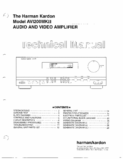 Harman/Kardon AVI200MkII receiver