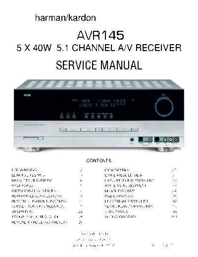 Harman/Kardon AVR145 receiver