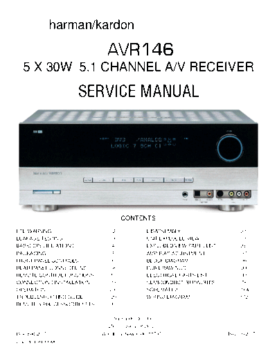 Harman/Kardon AVR146 receiver