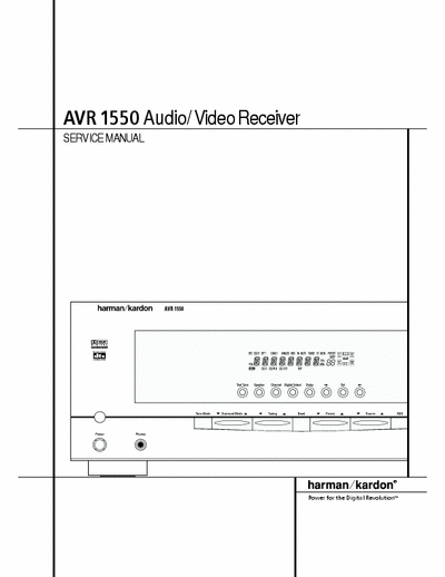 Harman/Kardon AVR1550 receiver