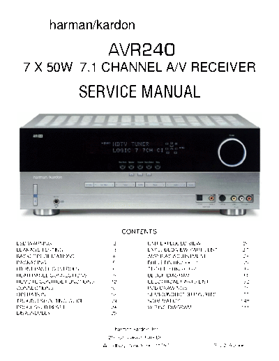 Harman/Kardon AVR240 receiver