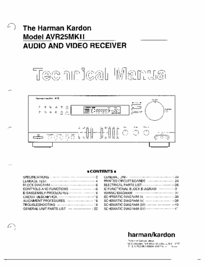 Harman/Kardon AVR25MkII receiver