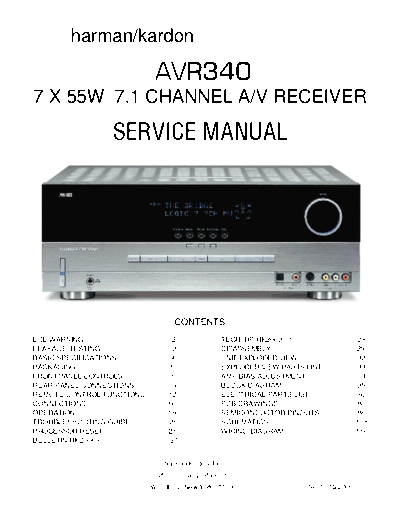 Harman/Kardon AVR340 receiver