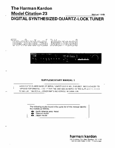 Harman/Kardon Citation23 tuner