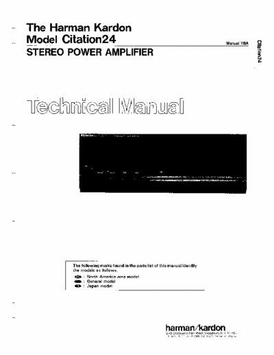 Harman/Kardon Citation24 power amplifier