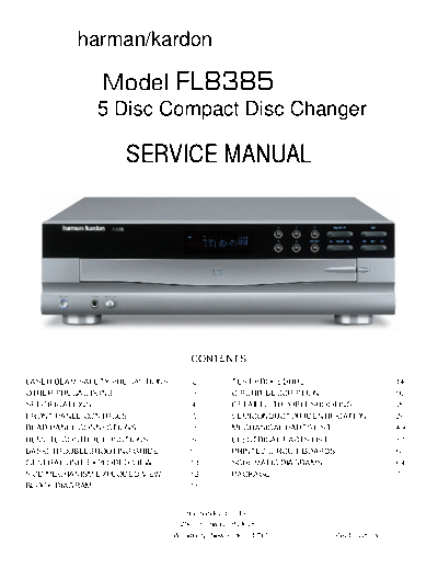 Harman/Kardon FL8385 cd changer