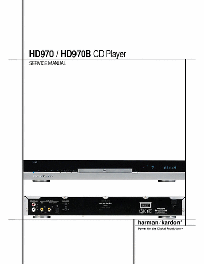 Harman/Kardon HD970 cd player