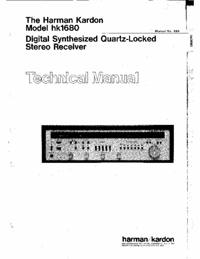 Harman/Kardon HK1680 receiver