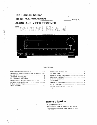 Harman/Kardon HK3270 receiver