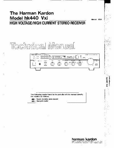 Harman/Kardon HK440vxi receiver