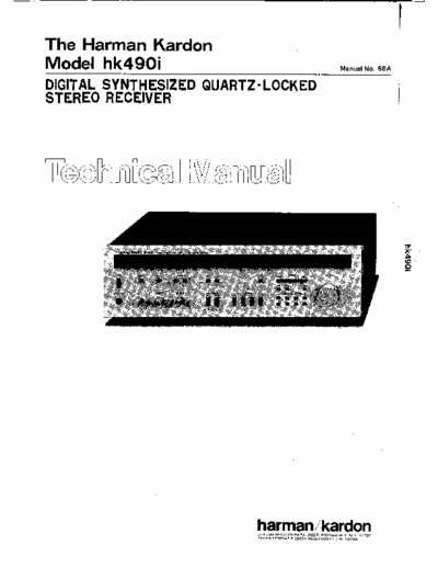 Harman/Kardon HK490i receiver