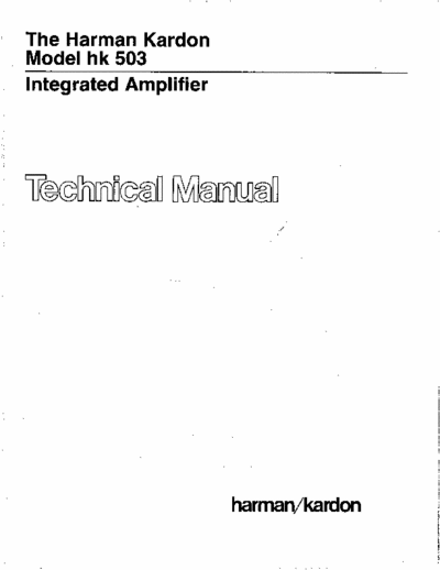 Harman/Kardon HK503 integrated amplifier